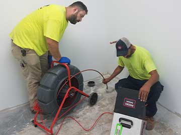 Sewer video camera inspection services.