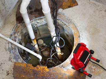Sump pump installation services.